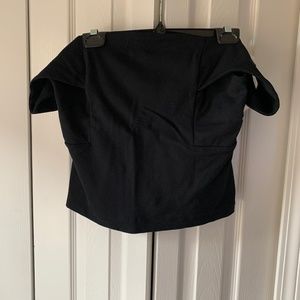 Anthropologie off shoulder perfect ponte knit crop top.